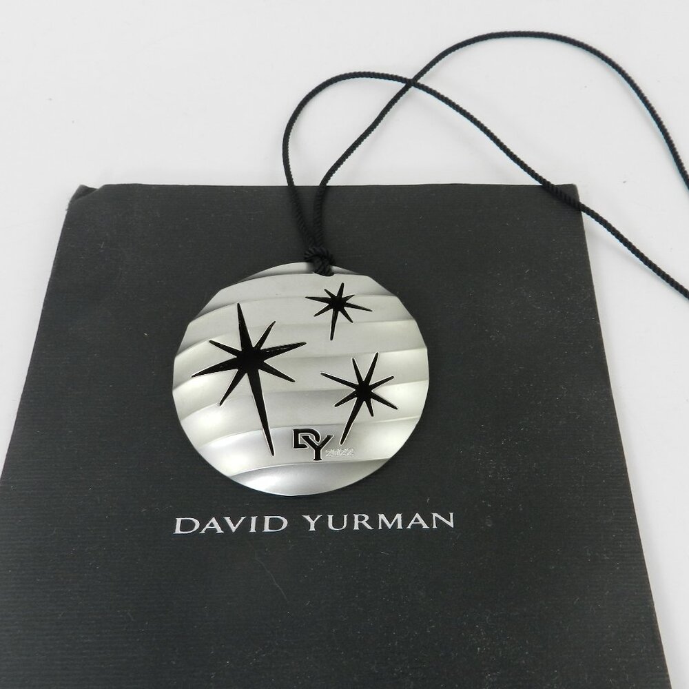 David Yurman Limited Edition Silvertone Ornament 2022 Collectible